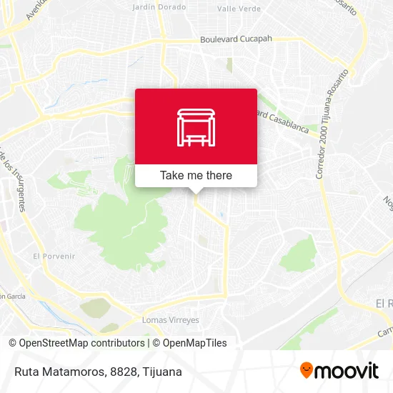 Ruta Matamoros, 8828 map