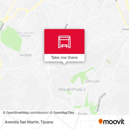 Avenida San Martín map