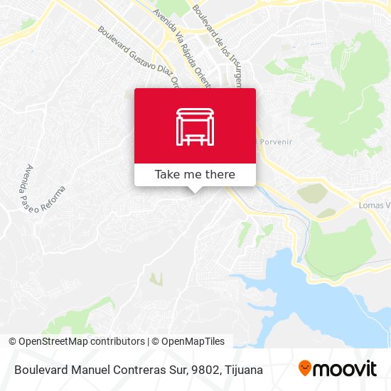 Boulevard Manuel Contreras Sur, 9802 map