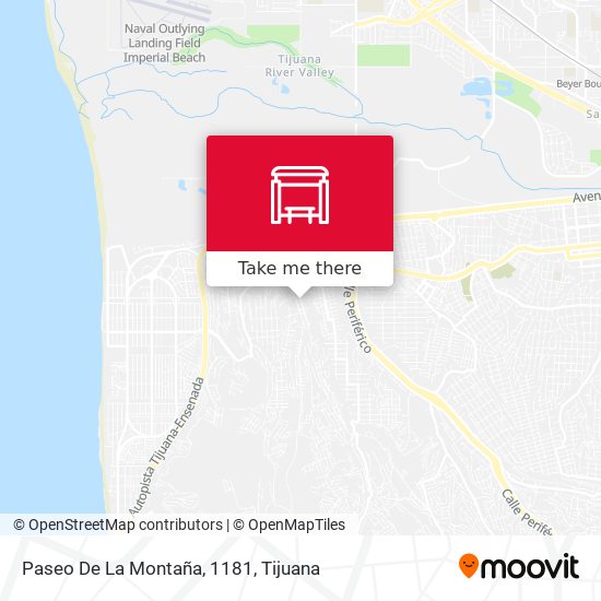 Paseo De La Montaña, 1181 map