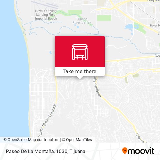 Mapa de Paseo De La Montaña, 1030