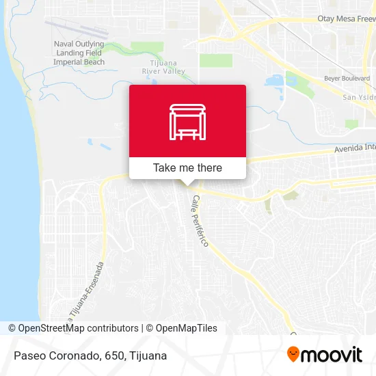 Paseo Coronado, 650 map