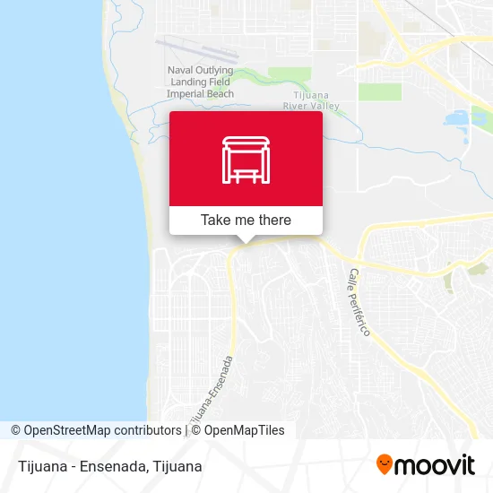 Tijuana - Ensenada map