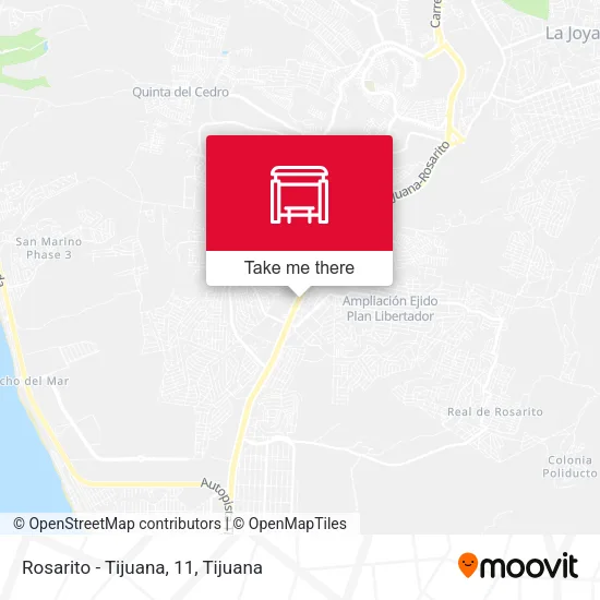 Mapa de Rosarito - Tijuana, 11