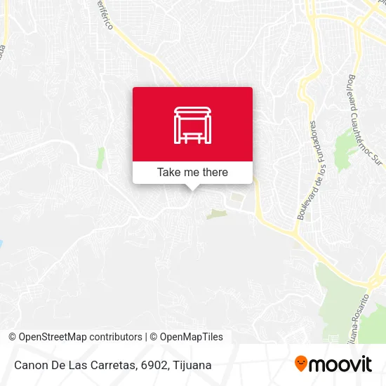Canon De Las Carretas, 6902 map