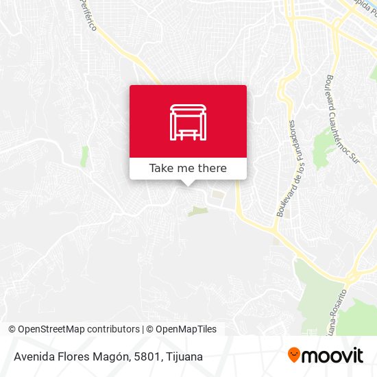 Mapa de Avenida Flores Magón, 5801