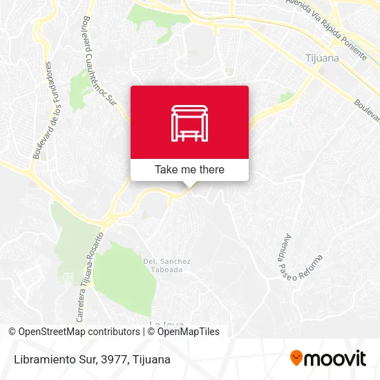 Mapa de Libramiento Sur, 3977