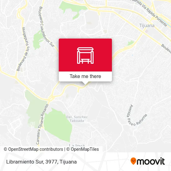 Mapa de Libramiento Sur, 3977