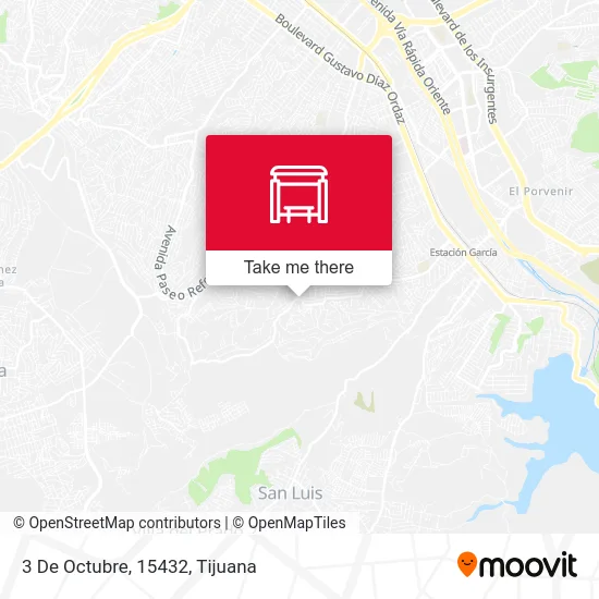 3 De Octubre, 15432 map