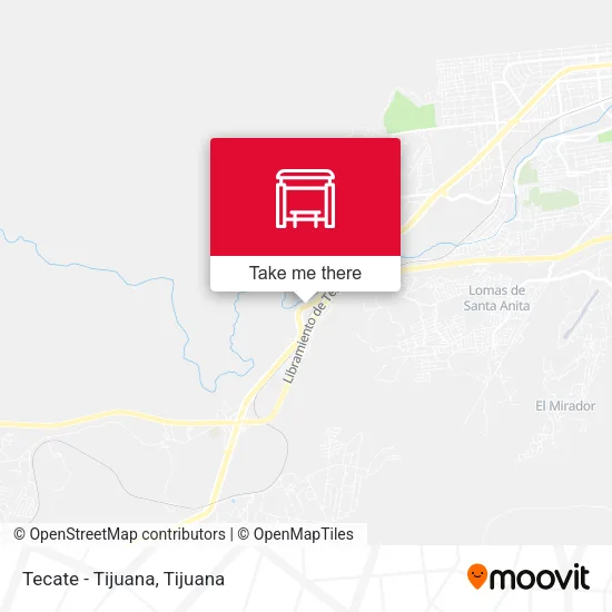 Mapa de Tecate - Tijuana
