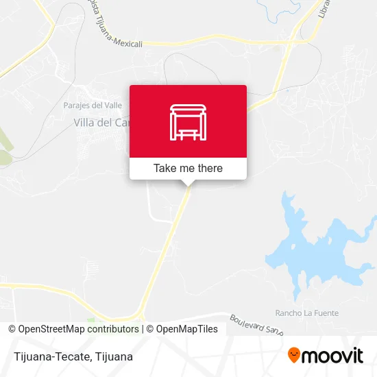 Tijuana-Tecate map
