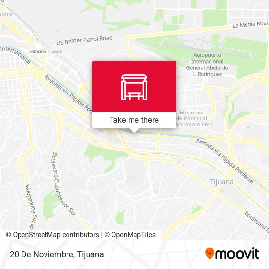 20 De Noviembre map