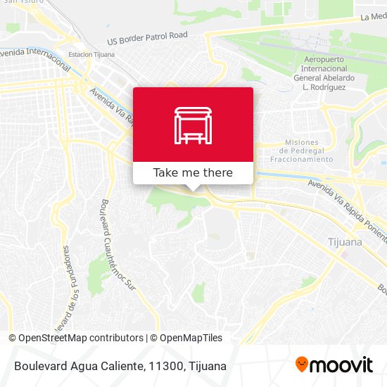 Boulevard Agua Caliente, 11300 map