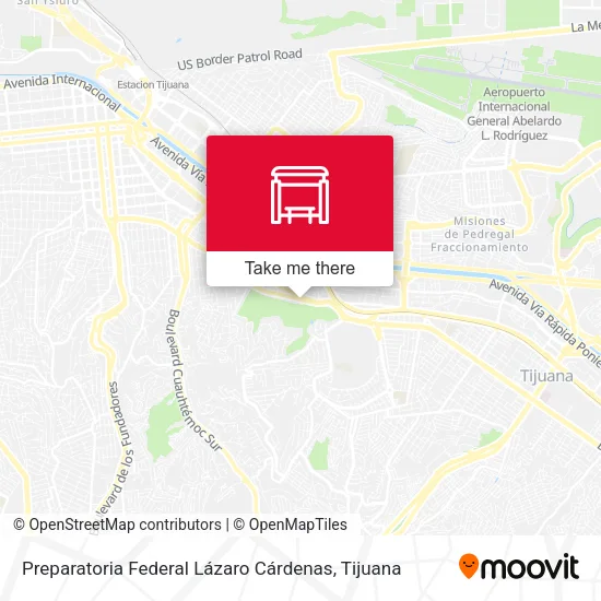 Mapa de Preparatoria Federal Lázaro Cárdenas