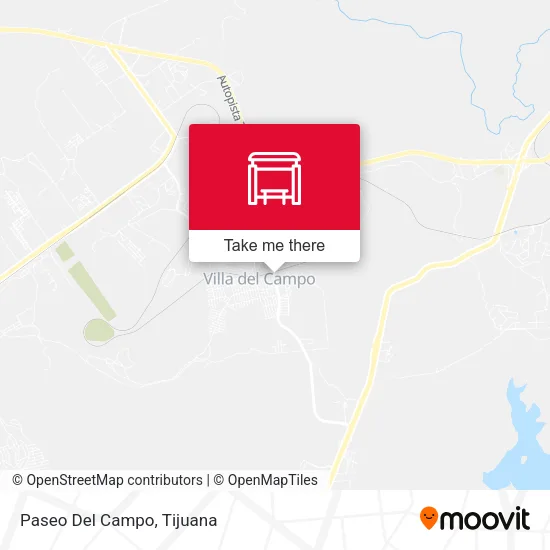 Paseo Del Campo map