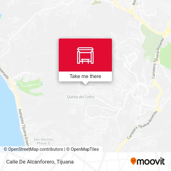 Mapa de Calle De Alcanforero