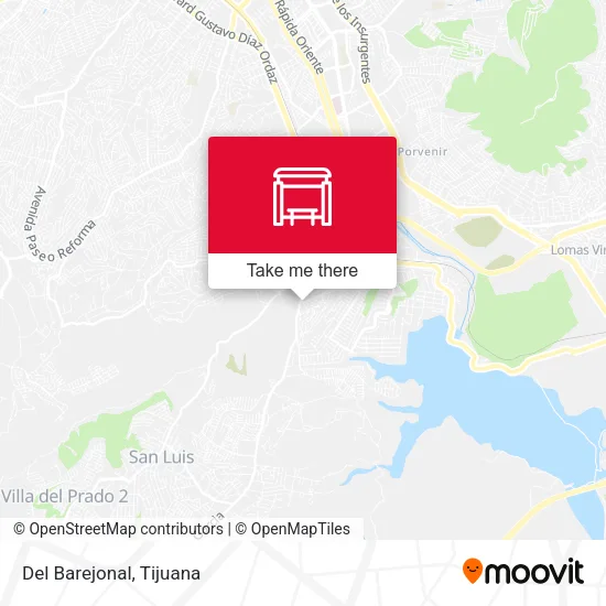 Mapa de Del Barejonal