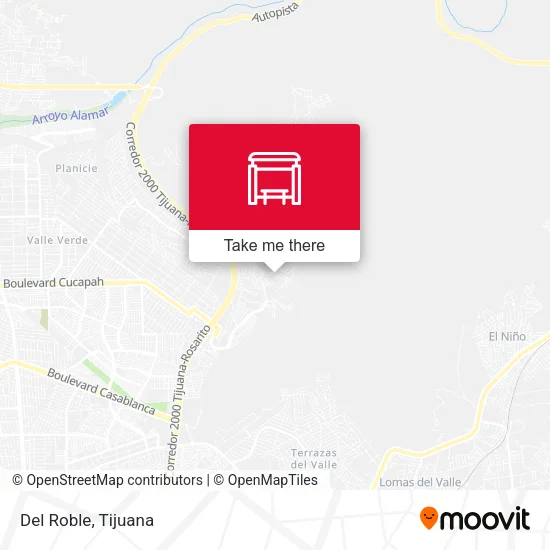 Mapa de Del Roble