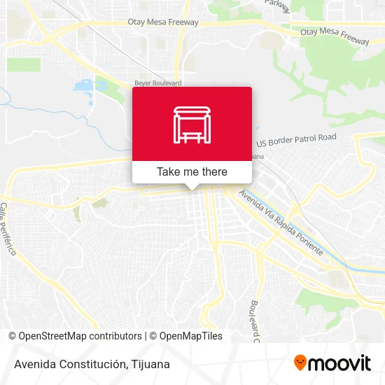 Mapa de Avenida Constitución