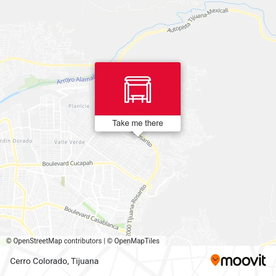 Mapa de Cerro Colorado