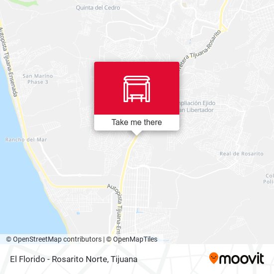 Mapa de El Florido - Rosarito Norte