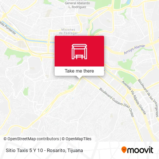 Mapa de Sitio Taxis 5 Y 10 - Rosarito