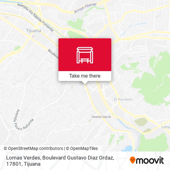 Mapa de Lomas Verdes, Boulevard Gustavo Diaz Ordaz, 17801