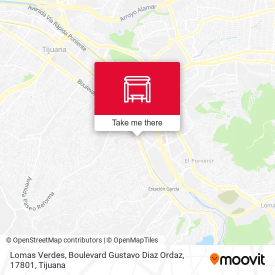 Mapa de Lomas Verdes, Boulevard Gustavo Diaz Ordaz, 17801