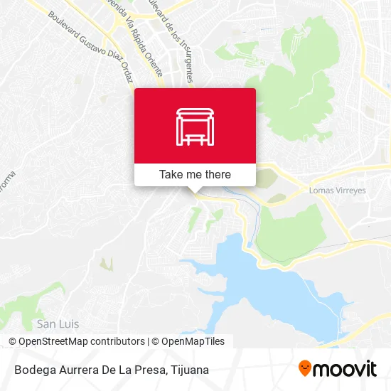 Bodega Aurrera De La Presa map