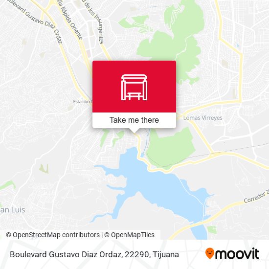 Mapa de Boulevard Gustavo Diaz Ordaz, 22290