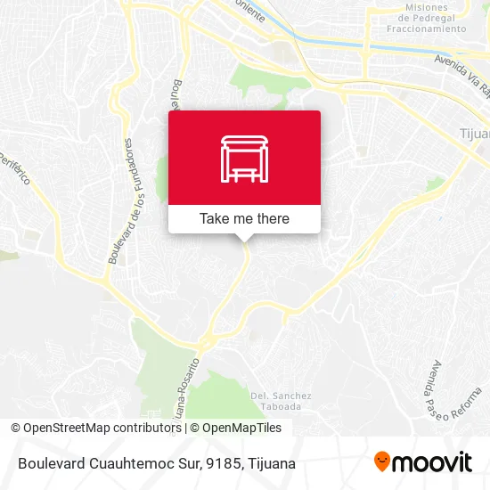 Mapa de Boulevard Cuauhtemoc Sur, 9185