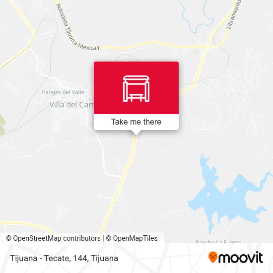 Tijuana - Tecate, 144 map