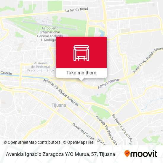 Mapa de Avenida Ignacio Zaragoza Y / O Murua, 57