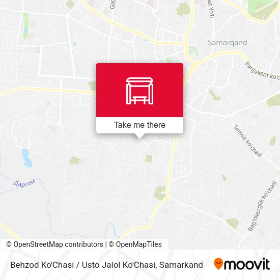 Behzod Ko'Chasi / Usto Jalol Ko'Chasi map