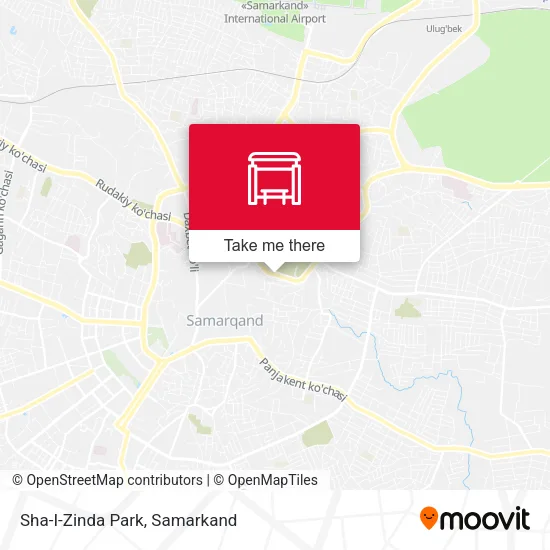Sha-I-Zinda Park map