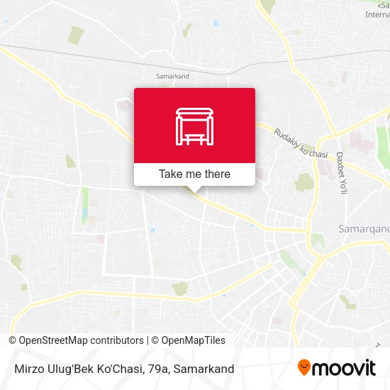 Mirzo Ulug'Bek Ko'Chasi, 79a map