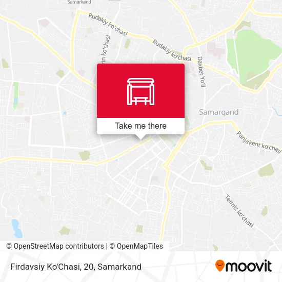 Firdavsiy Ko'Chasi, 20 map