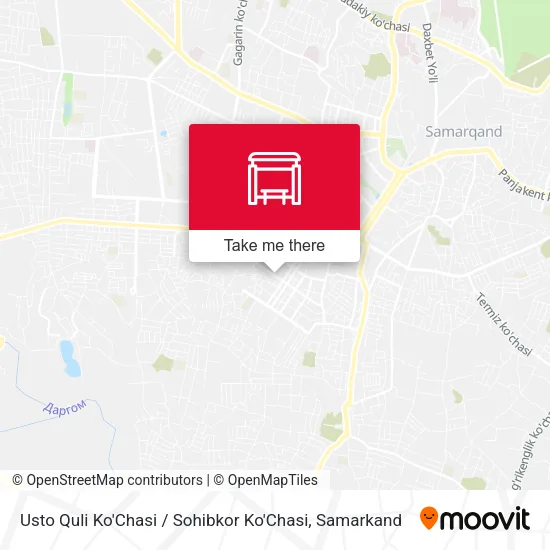 Usto Quli Ko'Chasi / Sohibkor Ko'Chasi map