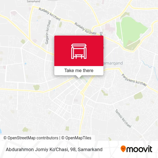 Abdurahmon Jomiy Ko'Chasi, 98 map