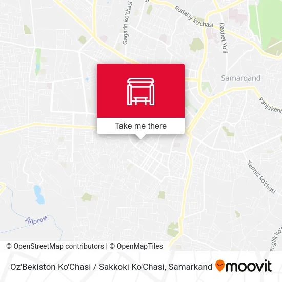 Oz'Bekiston Ko'Chasi / Sakkoki Ko'Chasi map