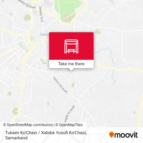 Tukaev Ko'Chasi / Xabiba Yusufi Ko'Chasi map