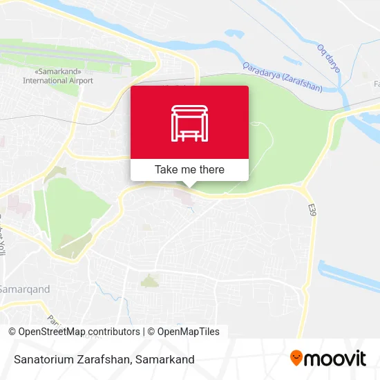 Sanatorium Zarafshan map