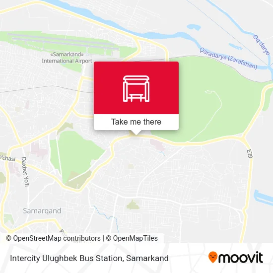 Intercity Ulughbek Bus Station map