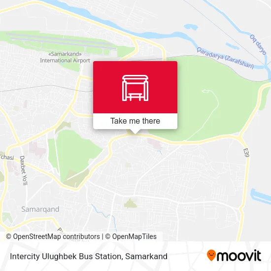 Intercity Ulughbek Bus Station map