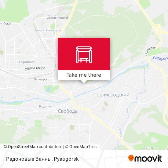 Радоновые Ванны map