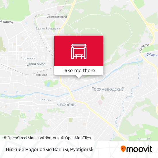 Нижние Радоновые Ванны map