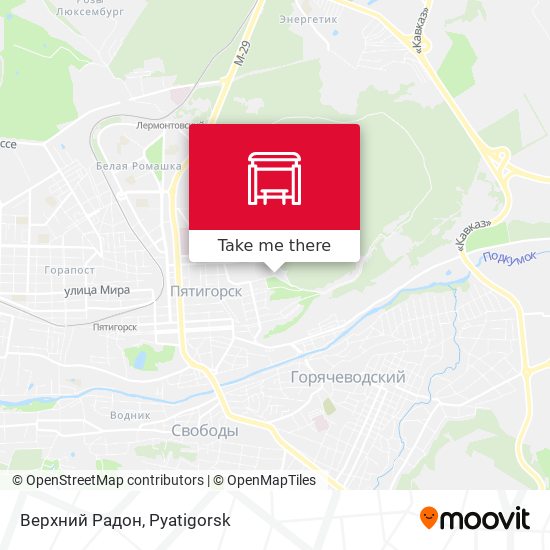 Верхний Радон map