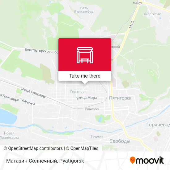 Магазин Солнечный map