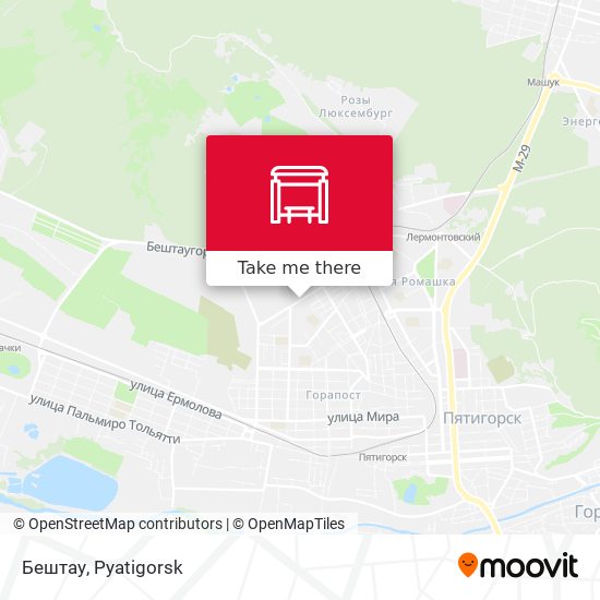 Бештау map