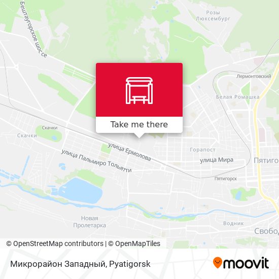 Микрорайон Западный map
